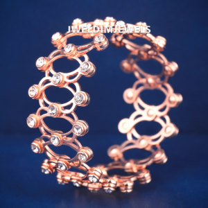 A custom spring rose gold diamond unisex hip hop engagement band premium look 925 sterling silver rose gold plated tester passed - Product Image 3