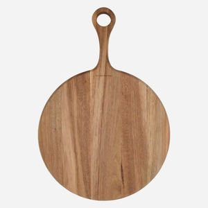 Planche à découper en bois faite à la main - Passe au lave-vaisselle, taille et forme personnalisables, élégante et robuste pour la maison, l'hôtel, le restaurant, fabriquée en Inde - Product Image 1