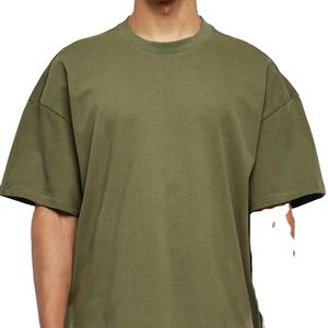 Heavy 100% algodón camiseta informal de gran tamaño camisas personalizadas para hombres Etiqueta de manga corta Servicen 2026 - Product Image 1