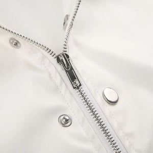 Blouson court de moto pour femme, style streetwear, en toile et cuir, imperméable, coupe-vent et respirant - Product Image 2