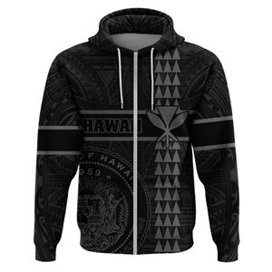 Ventes en gros de sweats à capuche personnalisés sublimés, motifs polynésiens, vêtements d'hiver hawaïens, impression intégrale personnalisée, sweat à capuche samoan - Product Image 4