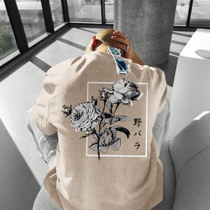เสื้อยืดพิมพ์ลายฟอกสีสไตล์วินเทจสำหรับผู้ชาย ขายส่ง เสื้อโอเวอร์ไซส์ สตรีทแวร์ ฮิปฮอป ผ้าฝ้าย 100% รับทำโลโก้ เสื้อยืดฟอกสีแบบ Stone Wash รับผลิตแบบ OEM ODM - Product Image 6
