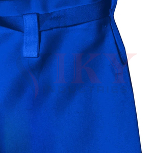 Ensemble de Kimono d'Arts Martiaux pour Adultes avec Ceinture Noire pour l'Entraînement – Vente en Gros, Uniforme de Karaté Personnalisé en Toile de Coton Lourde Bleu Royal - Product Image 6