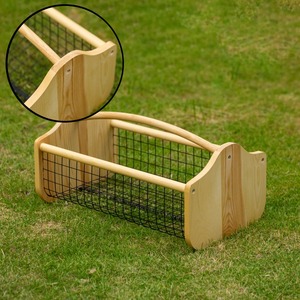 Panier de récolte en bois adapté à la collecte de fruits et légumes, au stockage de la récolte du jardin et à la décoration de la ferme et de la maison - Product Image 5