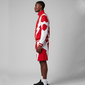 New Arrival <b>Jacket</b> Windbreaker Tracksuit Print Zip up Nylon Two Piece Windbreaker Short Set <b>Men</b> - Product Image 5