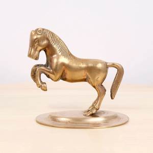 Figurine de cheval en laiton de qualité supérieure pour centre de table, décoration festive et élégant cadeau pour la maison - Product Image 1