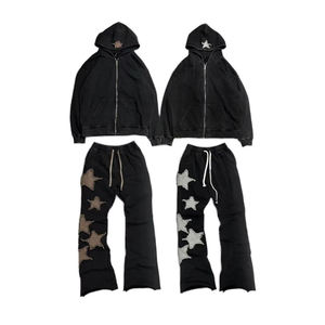 Conjunto de Sudadera con Capucha y Pantalones Deportivos de Alta Calidad, Personalizados, Estilo Urbano, 100% Algodón, para Hombre - Product Image 4