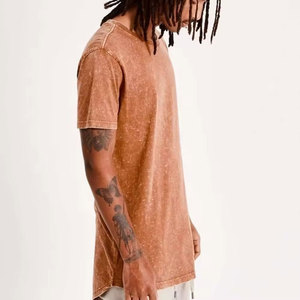 Camiseta de Hombre de Alta Calidad, Estilo Casual, Lisa, Desgastada, Oversize, Lavado Ácido, Fabricante de Camisetas de Hombre de Alta Calidad con Lavado Ácido - Product Image 2