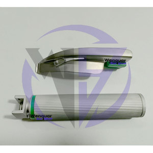 Kit de laryngoscope Miller réutilisable, ampoule LED, 4 lames, 1 poignée, acier inoxydable, emballé dans une boîte en plastique - Product Image 4