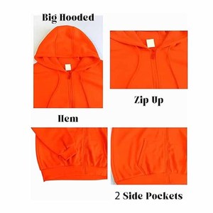 Vêtements de sport pour hommes personnalisables avec logo, ensemble 2 pièces en polaire, sweat à capuche + pantalon, veste de sport pour hommes, fermeture éclair intégrale, tenue de sport décontractée et chaude - Product Image 6