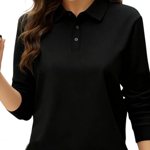 Chemise de sport d'été pour femmes, style décontracté confortable, tricotée, séchage rapide, anti-boulochage, manches courtes, polos d'entraînement - Product Image 4