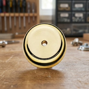 Antique Round Bronze Brass backplate Furniture Hardware Knob Traditional Design Durable Drawer Dresser for Storage and Closet - Product Image 6