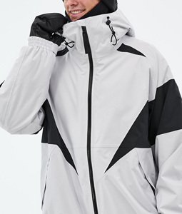 Veste de ski imperméable, respirante, coupe-vent et isolante pour sports d'hiver 2026, blanche et noire, pour snowboard et ski, fabricant OEM - Product Image 5