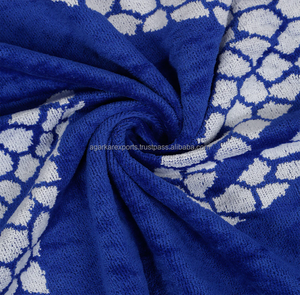 Serviettes de camping en tissu éponge personnalisées, serviettes de plage imprimées étoile de mer, fournisseur en gros - Product Image 5