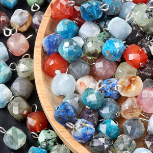 Cuentas de Amatista en Forma de Cubo, Gemas Naturales Facetadas de Color Púrpura para la Fabricación de Joyería DIY, Suministros para Collares y Pulseras, Venta al por Mayor, Oro de 14K - Product Image 2