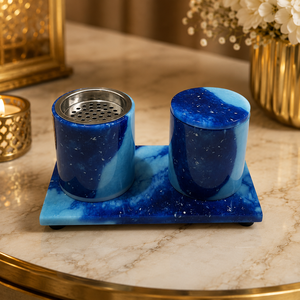 Epoxy Resin Wood <b>Bakhoor</b> Burner Incense Holder Set With Tray Ramadan Eid Gift Arabic <b>Oud</b> Burner Handmade Home Decor Accessory - Product Image 5