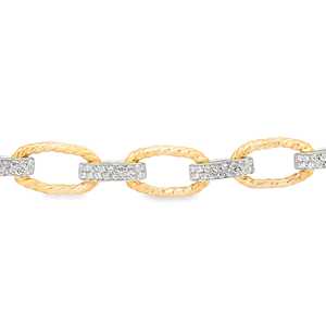 Wholesale Diamond Chain Link <b>Bracelets</b> Pave Set Luxury Adjustable Thick Statement Stacking <b>Bracelets</b> 10K 14K 18K Real <b>Solid</b> Gold - Product Image 5