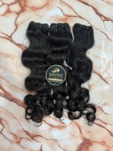 Extensiones de Cabello Humano Rizado Indio Premium, Doble Trama, Cabello Remy para Tejer y Peinar, Cabello Humano de Templo Indio - Product Image 4