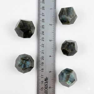 คริสตัลโดเดคาhedron หินลาบราดอร์หินโดเดคาhedron ผู้ค้าส่งอัญมณีบําบัดหินธรรมชาติคริสตัลหัตถกรรมผู้ค้าส่ง - Product Image 4