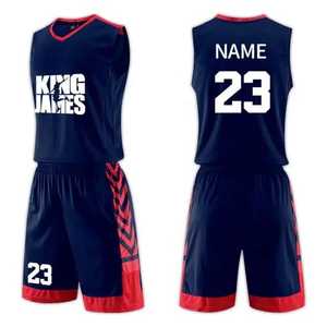 Customized Reversible Basketball Shorts Jerseys Set Premium Quality Men's Sports Uniform Breathable Printed by OEM ODM - Product Image 4