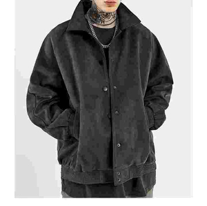 Timeless Casual Winter <b>Suede</b> Leather Canvas <b>Jacket</b> Stand Collar Anti-Bacterial Breathable Windproof Comfortable Refined Texture - Product Image 6