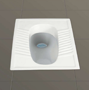 ORISSA PAN - Inodoro Sanitario de Cerámica de 20 Pulgadas con Doble Descarga, Taza Alargada y Drenaje en Forma de P para Uso en Villas, Hoteles, Hospitales y Escuelas - Product Image 3