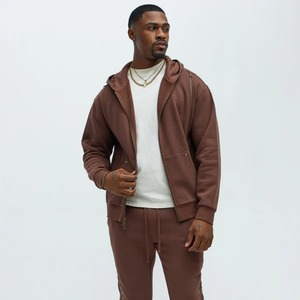 เสื้อฮู้ดแฟชั่นผู้ชายแบบยูนิเซ็กซ์ สีสันตัดต่อ พิมพ์ลายดิจิทัล ขนเฟอร์เทียมนุ่มฟูสำหรับฤดูหนาว ป้องกันขนร่วง ผลิตจากผ้าฝ้าย 100% น้ำหนัก 300 กรัม - Product Image 4