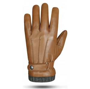 Gants en cuir de mouton Guanine avec doublure en laine, style uni, pour la conduite hivernale, les fêtes, les occasions décontractées et les voyages - Product Image 4