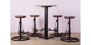 Directo de fábrica, venta al por mayor, cómodo, elegante, diseño moderno, ajustable, taburete alto para bares y cocinas de Indonesia - Product Image 3