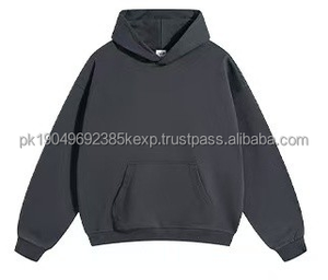 Sweat-shirt à capuche pour homme en coton 100% 400 g/m² lourd, épaules tombantes, avec impression de logo personnalisé pour l'hiver - Product Image 2