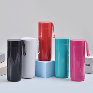 Vaso Térmico Portátil de Acero Inoxidable con Cuerda y Succión para Café y Agua al por Mayor - Product Image 3
