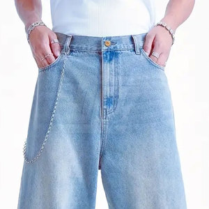 Pantalon décontracté ample pour homme, coupe droite, style streetwear moderne, bas de tenue tendance pour le quotidien, vente en gros de vêtements - Product Image 6