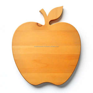 Planche à découper en bois de hêtre écologique, légère, durable, lavable au lave-vaisselle, en forme de pomme, pour une utilisation en cuisine - Product Image 5