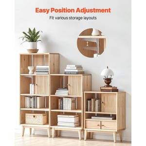 10 gói 39-inch thép có thể điều chỉnh kệ theo dõi treo tường <span class=keywords><strong>pilaster</strong></span> cho tường lưu trữ - Product Image 3