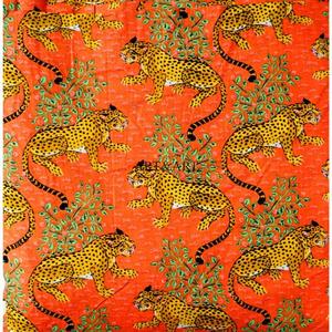 Tissu en coton imprimé à la main indien, motifs animaux et jungle, best-seller, pour quilting, oreillers, rideaux, couture de chemises et vêtements pour hommes - Product Image 5