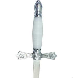 ดาบเหล็กทำมือ ใบดาบตรง ด้ามหนัง ประดับทอง ของสะสม ดาบติดผนัง - Product Image 5
