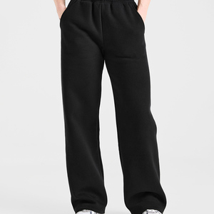 Pantalones Deportivos Negros Extra Grandes de Primera Calidad, Tela Suave al Tacto, Pantalones Deportivos de Pierna Recta para Mujer, Proveedor y Fabricante - Product Image 6