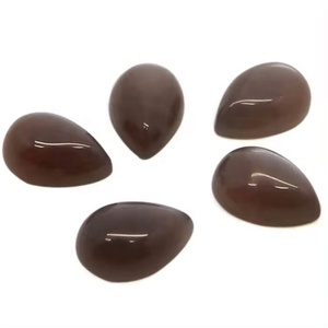 Piedras Preciosas Sueltas de Piedra Lunar Marrón Natural de 6 mm y 9 mm, Cabujón Plano en Forma de Pera, Piedras Pulidas de Calidad Increíble de un Proveedor Mayorista - Product Image 3