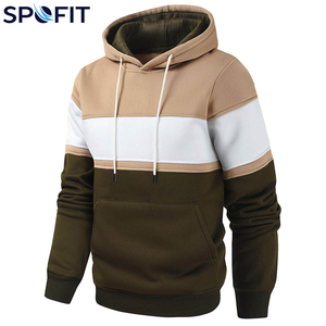 Sudaderas con Capucha de Invierno Transpirables de Alta Calidad 100% Algodón para Hombre, Tallas Grandes, con Diseño de Bolsillo, Color Sólido, Servicio Personalizable OEM/ODM - Product Image 3