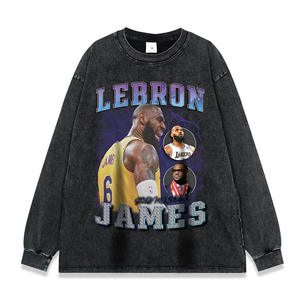 Sudadera con Cremallera de Manga Larga TITAN TREAD WEAR, Estilo Baloncesto, 380g, Lavada, para Hombre, Vintage, Oversize, Streetwear Americano - Product Image 2