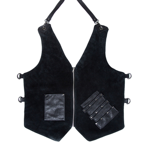 Gilet fantaisie Kyoto, décontracté, de haute qualité, respirant, exclusivement conçu pour les baristas et les barbiers, en velours. - Product Image 1
