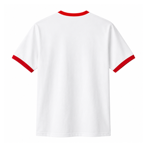 Delta |   Sigma |   T-shirt col rond à manches courtes personnalisé pour femme Theta Sorority, blanc et rouge, style universitaire - Product Image 4