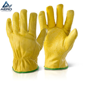 Guantes de trabajo de cuero de doble palma para hombre, guantes de seguridad para montadores y ajustadores, protección para las manos. - Product Image 1