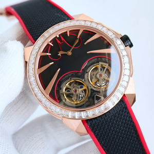 Reloj de Hombre Mecánico Automático Tourbillon, Deportivo, Casual, con Bisel Incrustado de Diamantes, Elegante, Moderno y Lujoso - Product Image 1