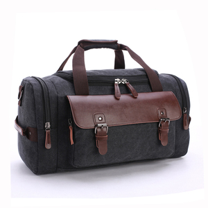 Sac de voyage en toile Bigwood Sports, grande capacité, sac de sport pour la nuit, sac à bandoulière, fermeture à glissière - Product Image 3