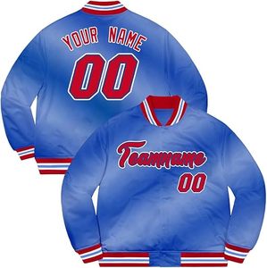 Veste universitaire noire pour homme, personnalisable avec nom et numéro, fermeture éclair sur le devant, col rabattable, style décontracté pour l'automne - Product Image 2