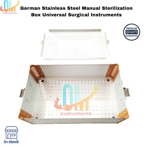 Caja de Esterilización Manual de Acero Inoxidable Alemán con Certificación ISO, Autoclave Reutilizable, Contenedor Universal para Instrumentos Quirúrgicos - Product Image 2