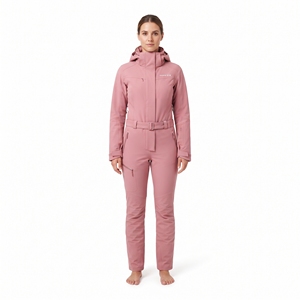 Mono de esquí de una pieza para mujer, impermeable, cortavientos, cálido, con capucha, para invierno y actividades al aire libre - Product Image 5