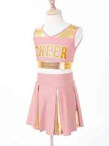 ชุดเต้นเชียร์ลีดเดอร์สำหรับผู้ใหญ่ ดีไซน์ใหม่จาก Solid Traders พิมพ์ลายตัวอักษร ตกแต่งด้วยผ้าปะติดปะต่อ ชุดยูนิฟอร์ม ผลิตจากโพลีเอสเตอร์ 100% - Product Image 5