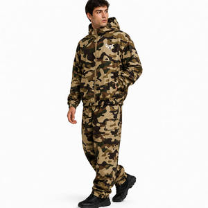 Conjunto Deportivo Casual de Poliéster para Hombre, Chaqueta Cortavientos Ligera con Capucha, Transpirable, con Impresión Digital de 2 Piezas y Logotipo Personalizado - Product Image 4